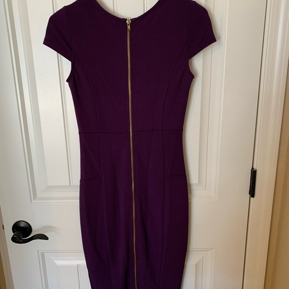 Felicity and Coco purple midi pencil dress with full back zipper - Picture 2 of 6